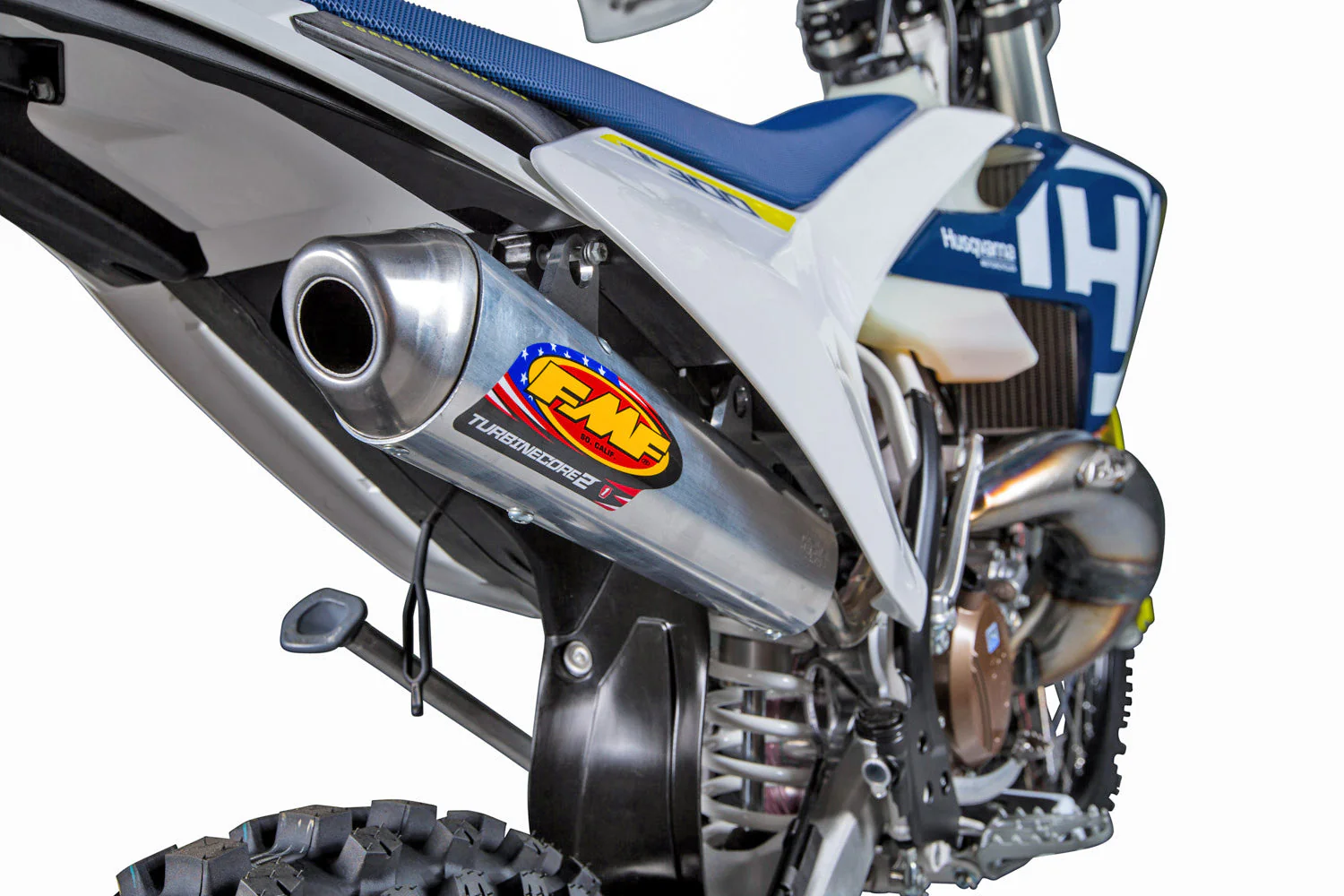 FMF Turbinecore 2 Spark Arrestor Silencer - KTM / Husqvarna | 250/300 XC/SX | TE/TC/TX 250/300 | 2017-2019 - Image 2