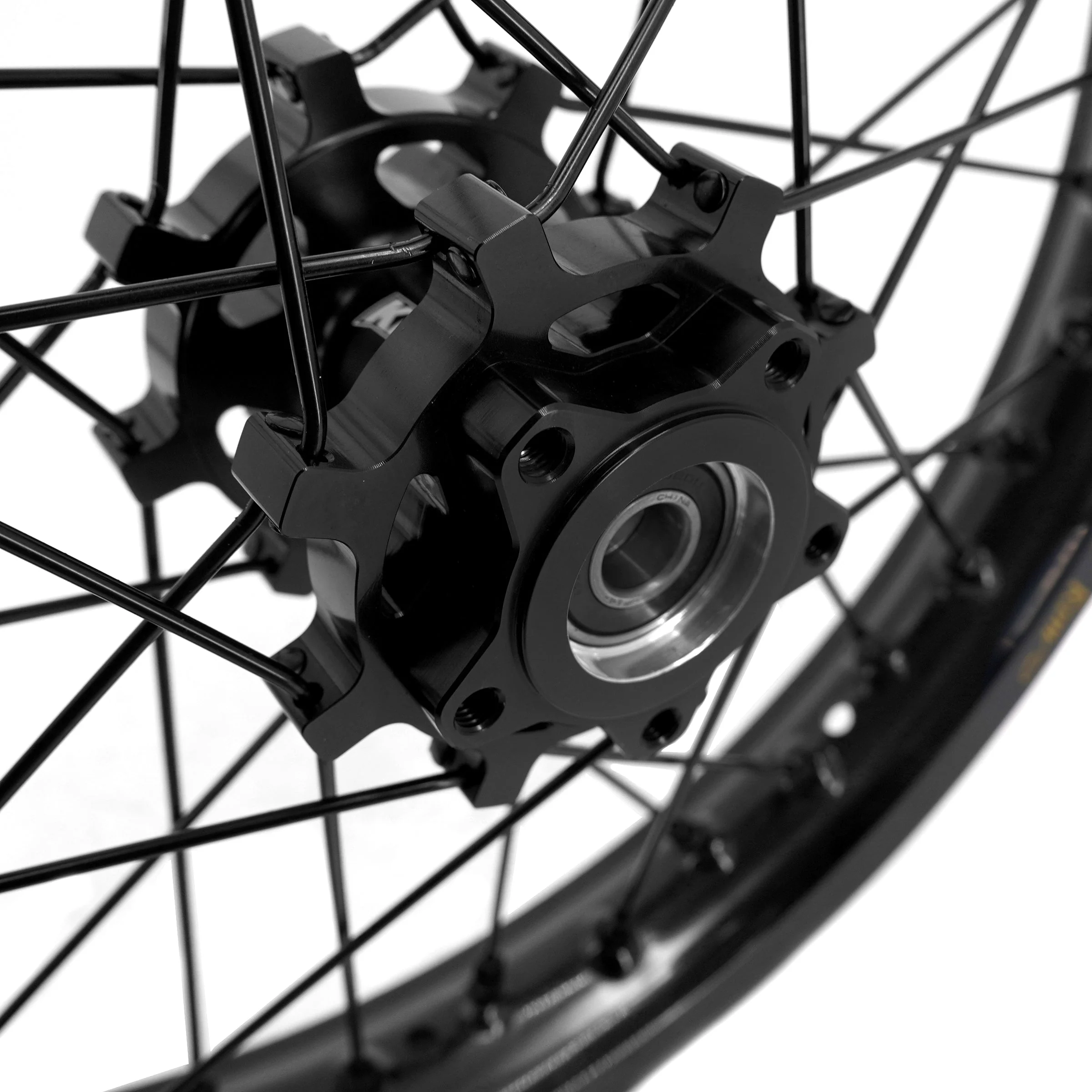 KKE 19" & 16" Spoke Alloy Wheels Fit Talaria Sting MX3 / R MX4 Electric E-bike Black Takasago EXCEL Rims - Image 10