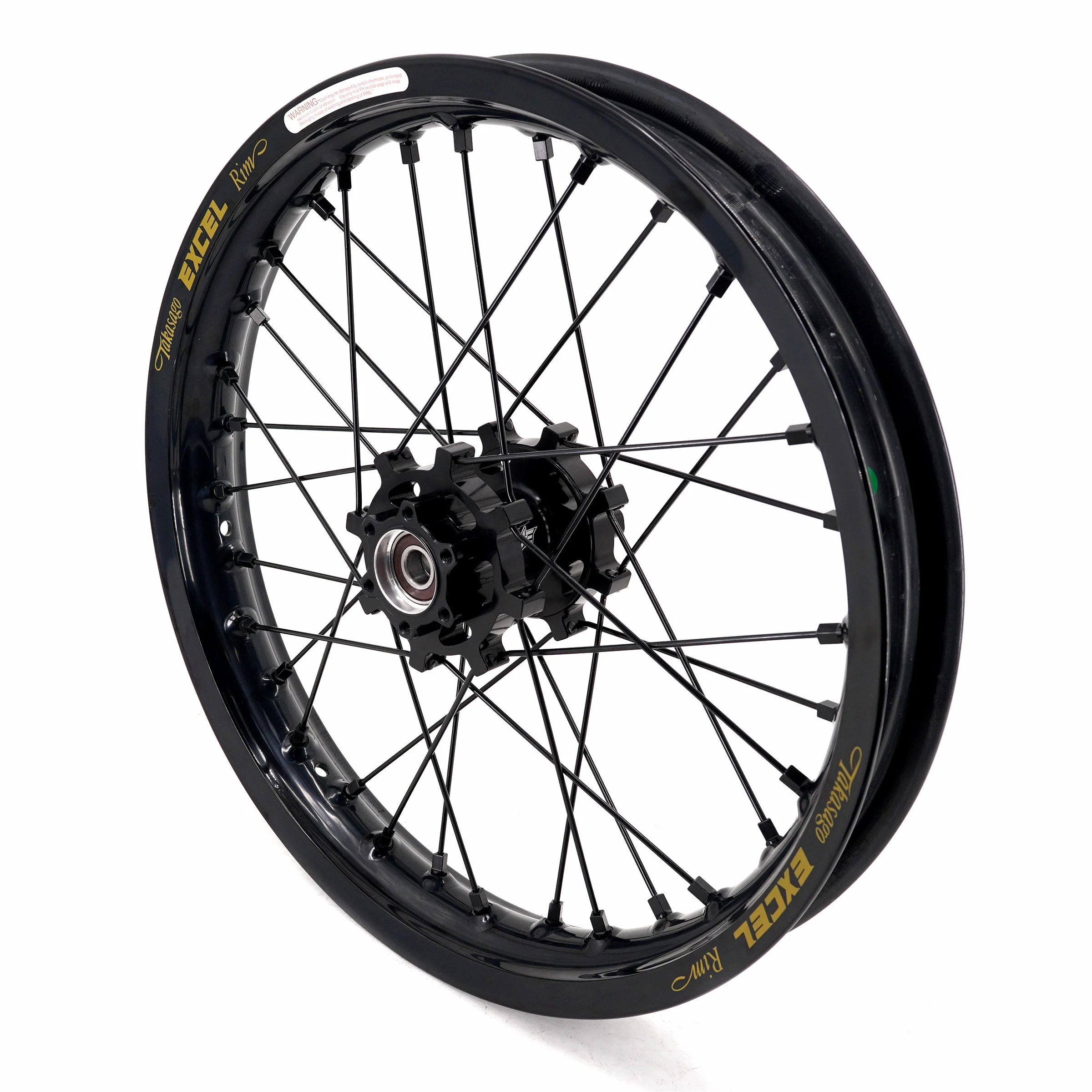 KKE 19" & 16" Spoke Alloy Wheels Fit Talaria Sting MX3 / R MX4 Electric E-bike Black Takasago EXCEL Rims - Image 11