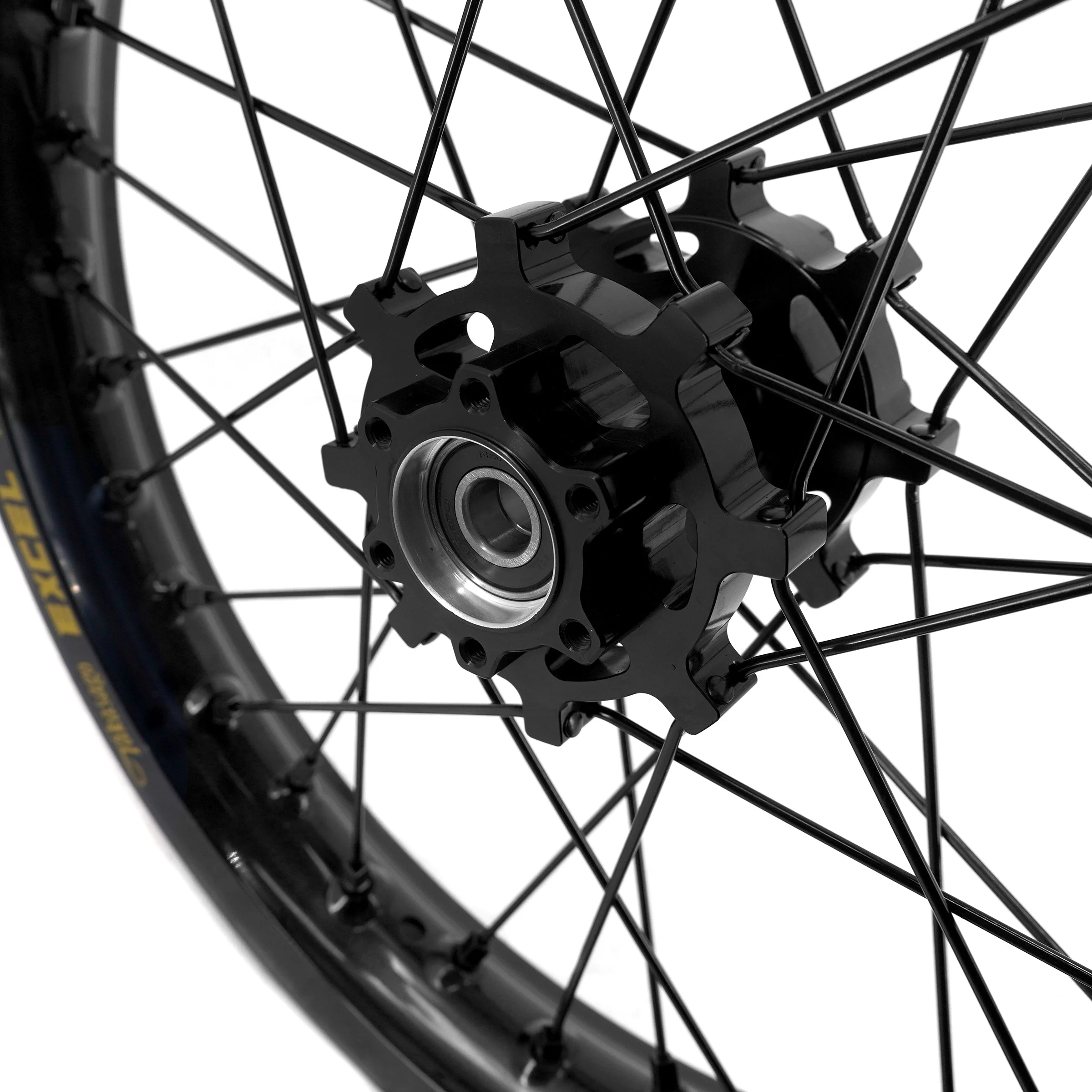KKE 19" & 16" Spoke Alloy Wheels Fit Talaria Sting MX3 / R MX4 Electric E-bike Black Takasago EXCEL Rims - Image 12