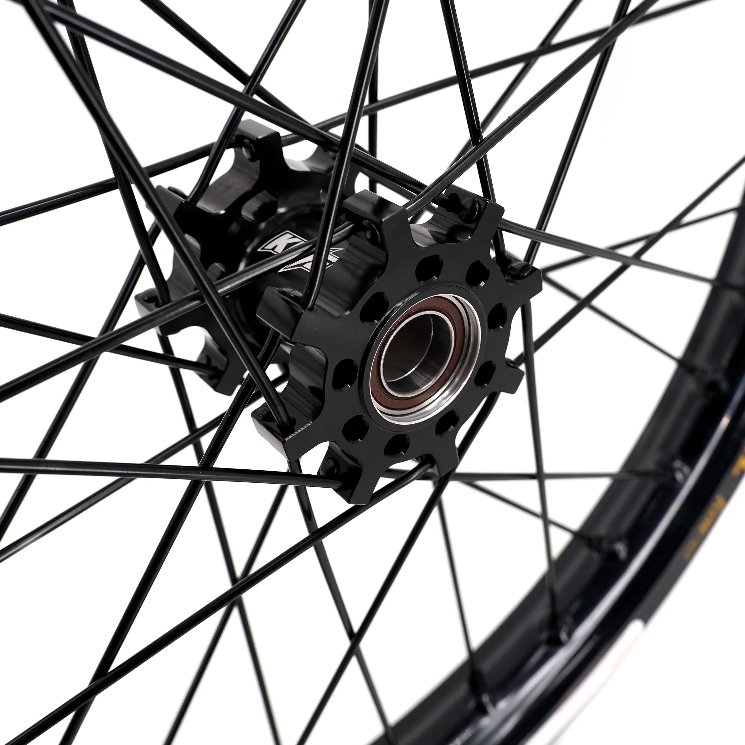 KKE 19" & 16" Spoke Alloy Wheels Fit Talaria Sting MX3 / R MX4 Electric E-bike Black Takasago EXCEL Rims - Image 5