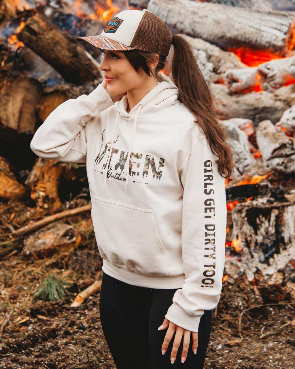 Vixen Huntress Pullover Hoodie - Natural - Image 3