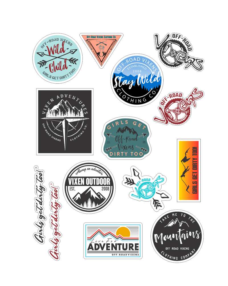 Vixen Outdoor Sticker Sheet - Image 2