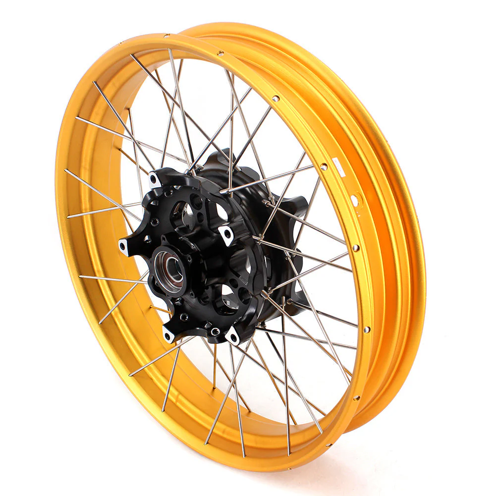 VMX-Racing 19in. 17in. Tubeless Wheels Fit For BMW F750GS 2019-2024 Gold GLM Rims - Image 10