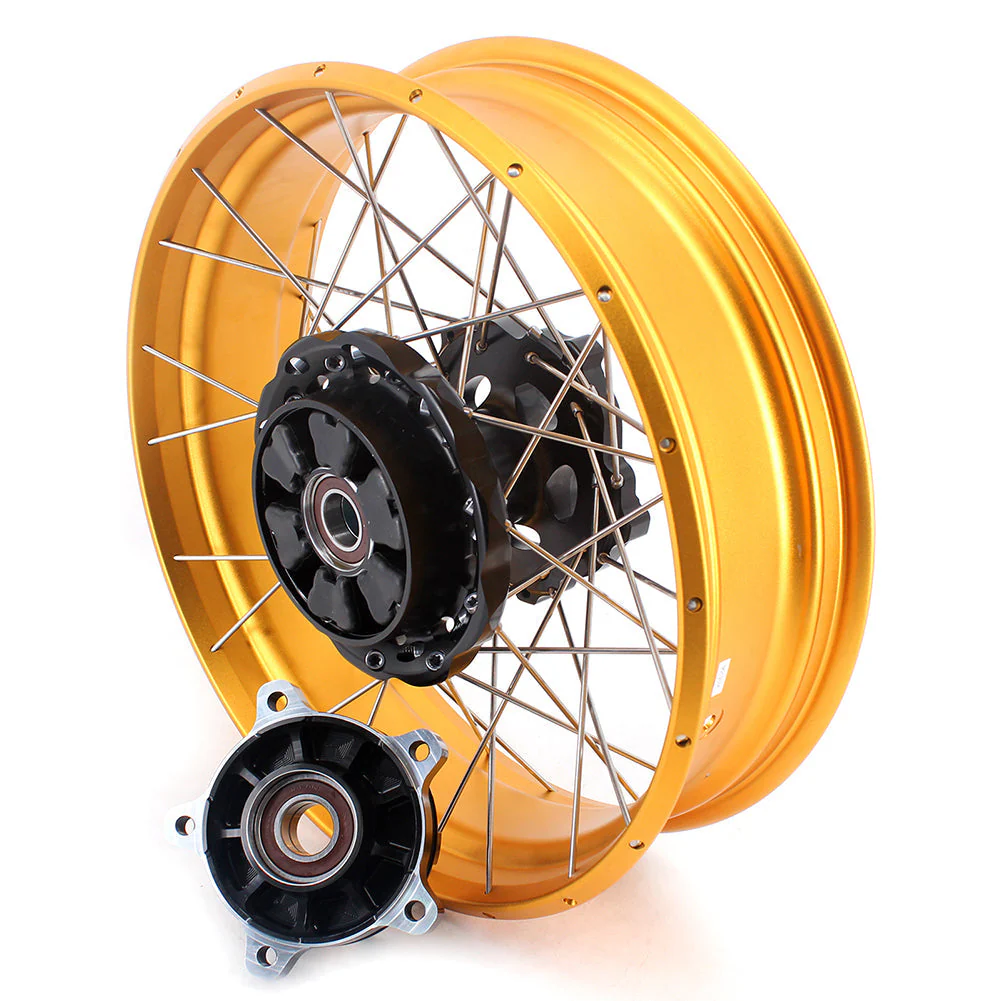 VMX-Racing 19in. 17in. Tubeless Wheels Fit For BMW F750GS 2019-2024 Gold GLM Rims - Image 13