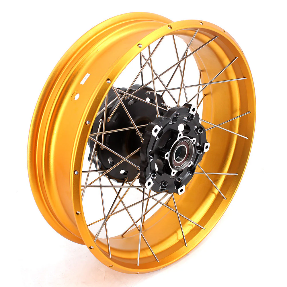 VMX-Racing 19in. 17in. Tubeless Wheels Fit For BMW F750GS 2019-2024 Gold GLM Rims - Image 15