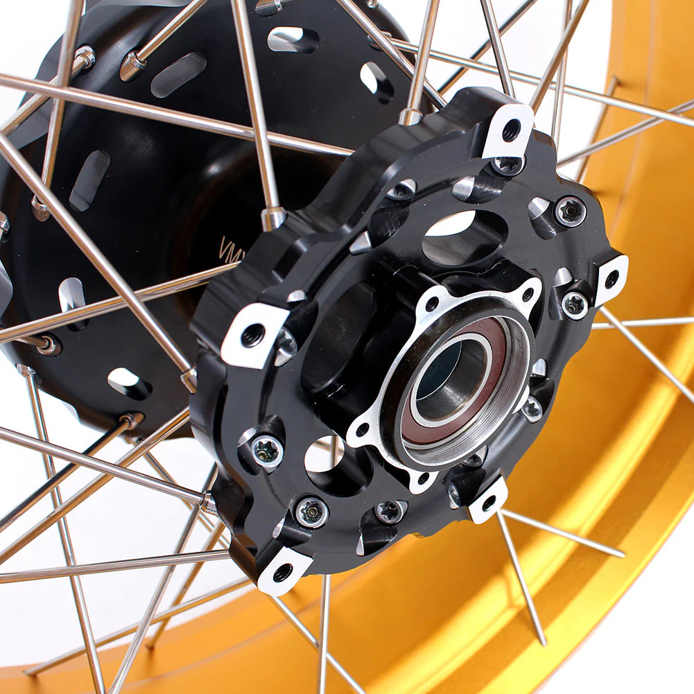 VMX-Racing 19in. 17in. Tubeless Wheels Fit For BMW F750GS 2019-2024 Gold GLM Rims - Image 16