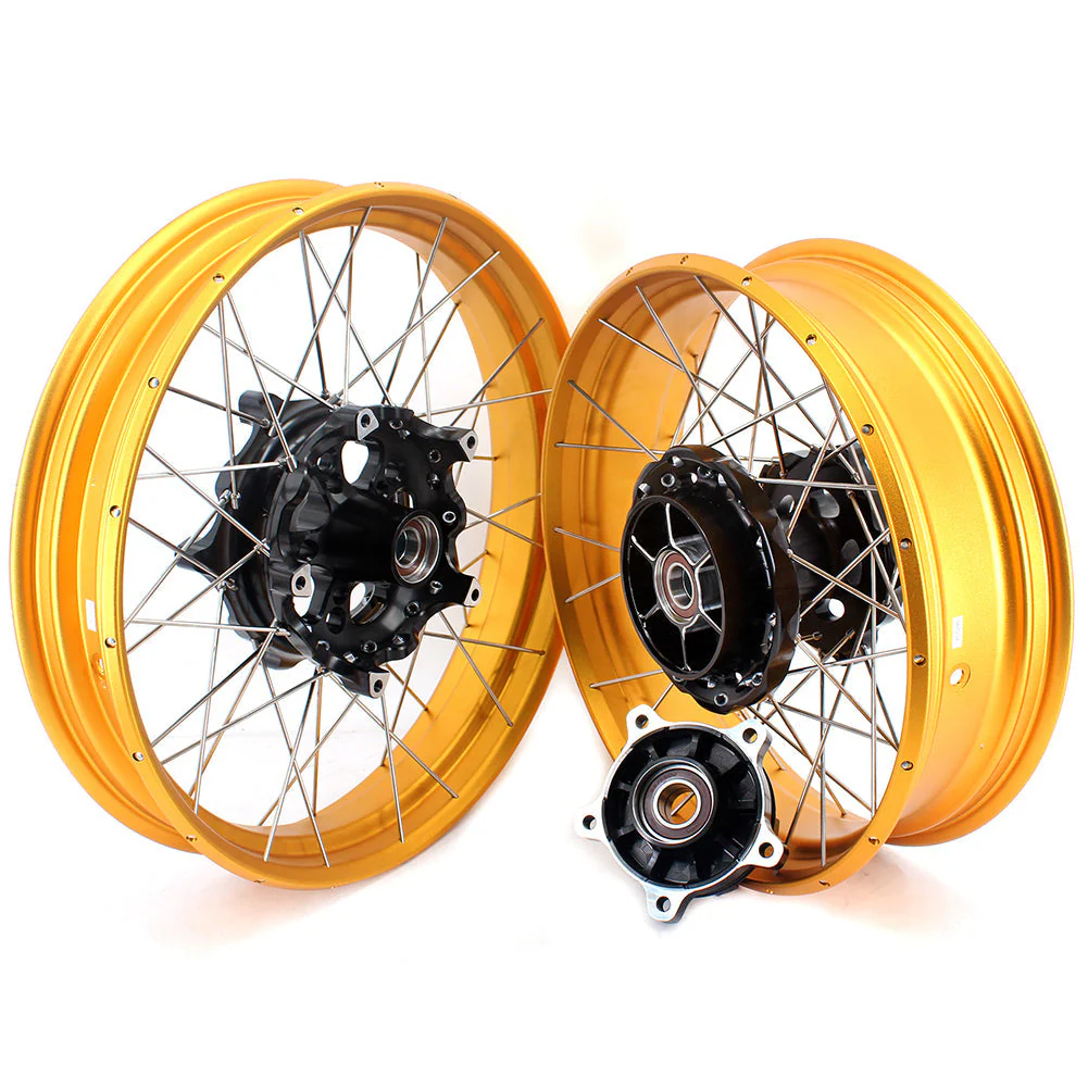 VMX-Racing 19in. 17in. Tubeless Wheels Fit For BMW F750GS 2019-2024 Gold GLM Rims - Image 7