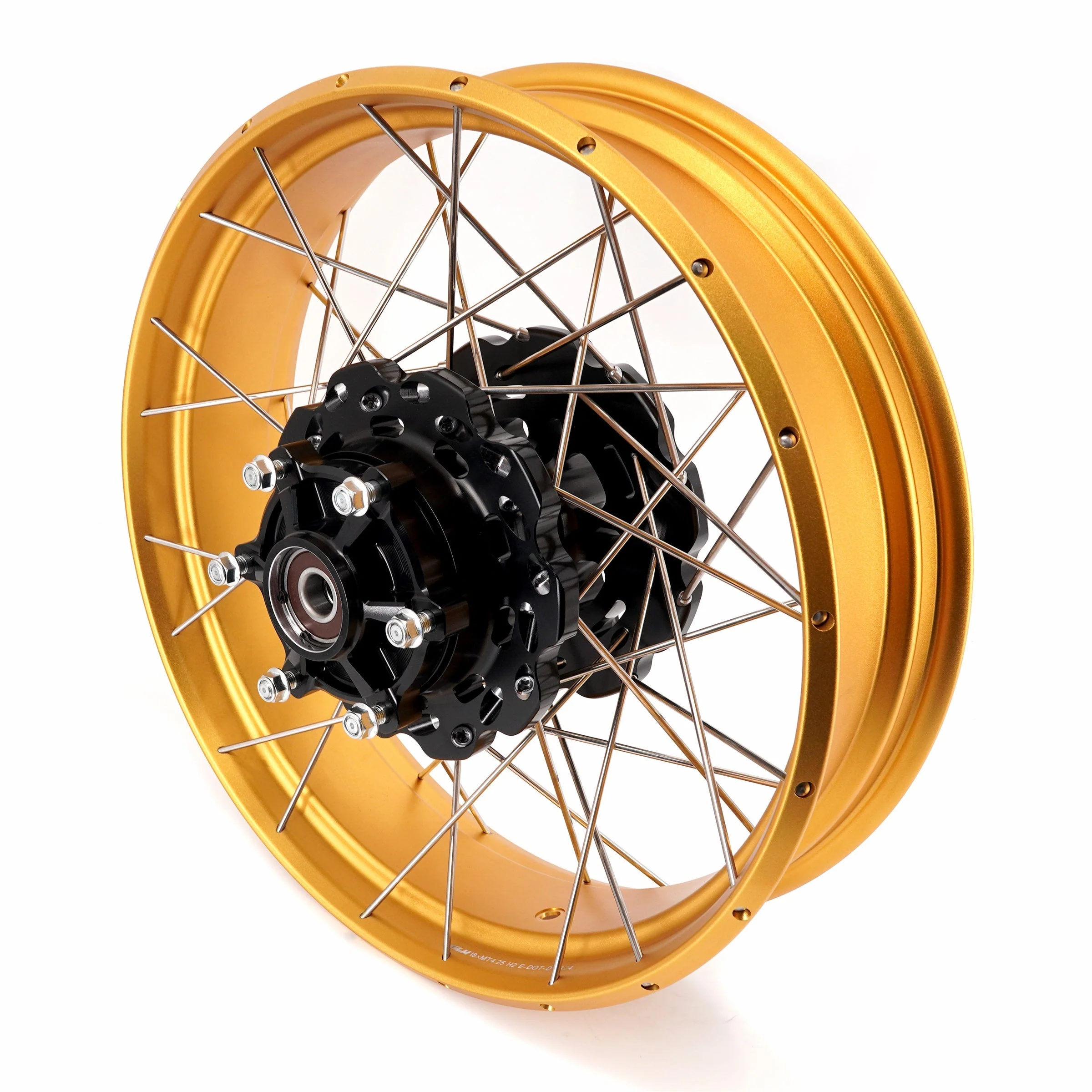 VMX-Racing 21" 18" Tubeless Wheels Fit Yamaha Tenere 700 2019-2025 Gold Rims - Image 11
