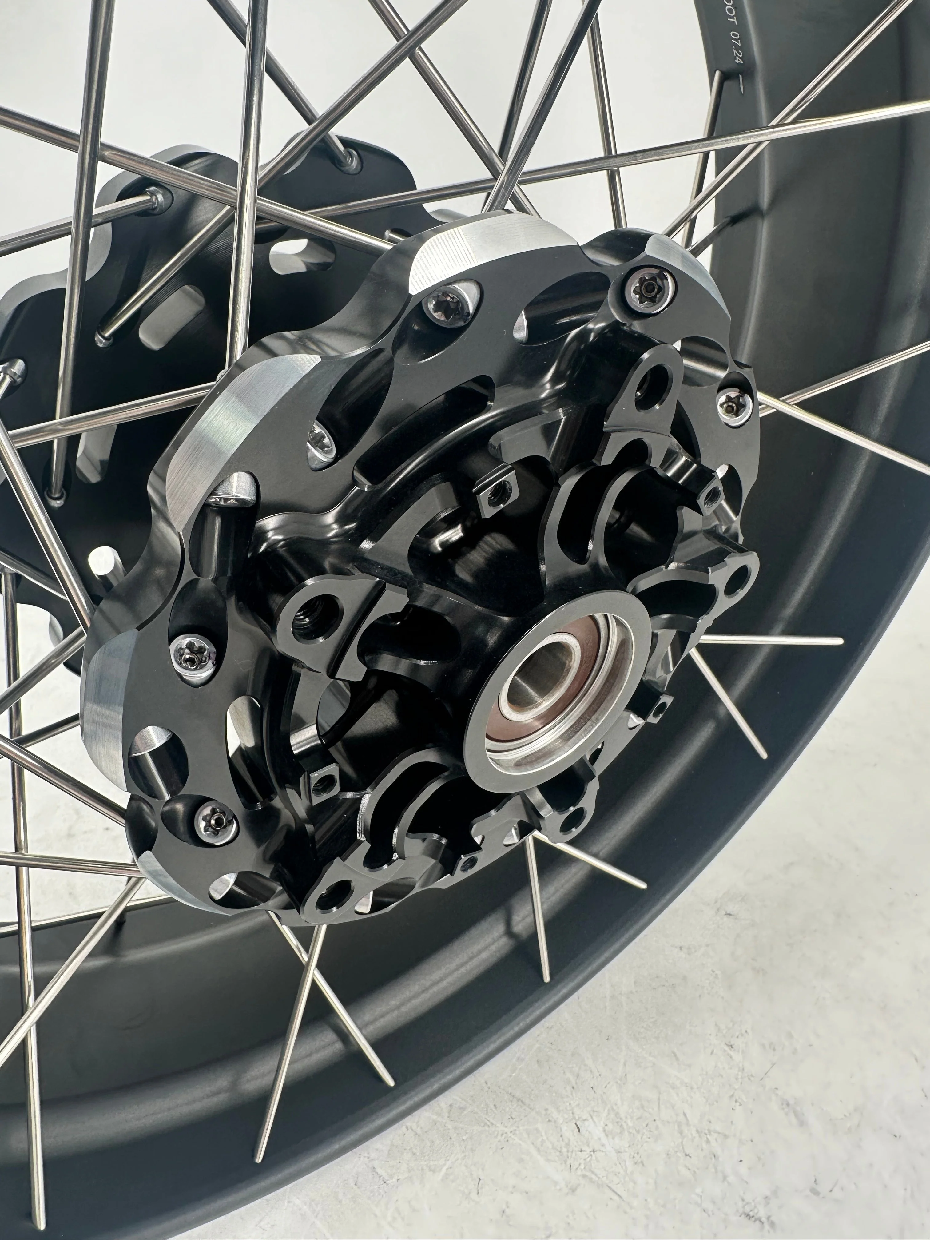 VMX-Racing 21" 18" Tubeless Wheels Fit Yamaha Tenere 700 2019-2025 Black Spoke Rims - Image 2