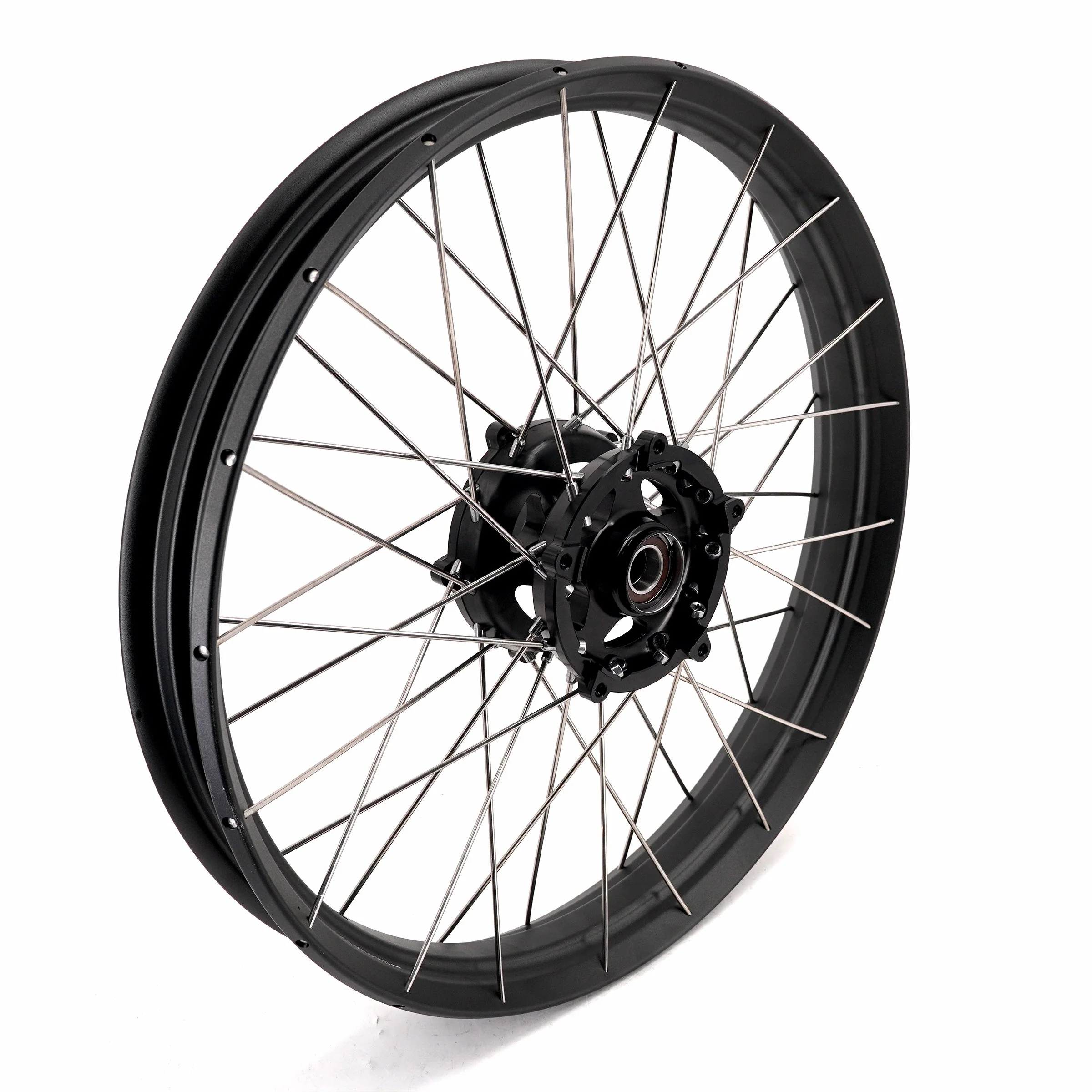 VMX-Racing 21" 18" Tubeless Wheels Fit Yamaha Tenere 700 2019-2025 Black Spoke Rims - Image 4