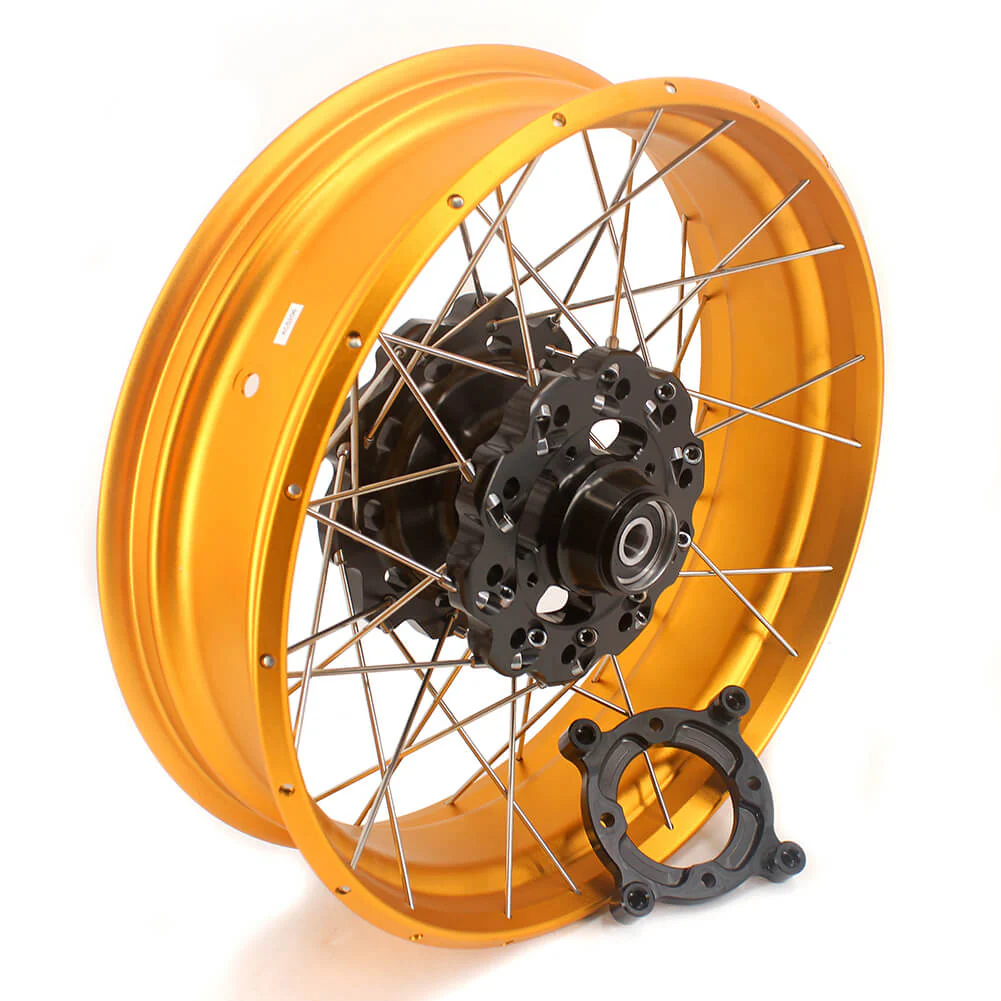 VMX-Racing Fit Honda CB500X 2022-2025 Tubeless 2.5*19 & 4.25*17 Wheels Rims Gold GLM Rims - Image 2