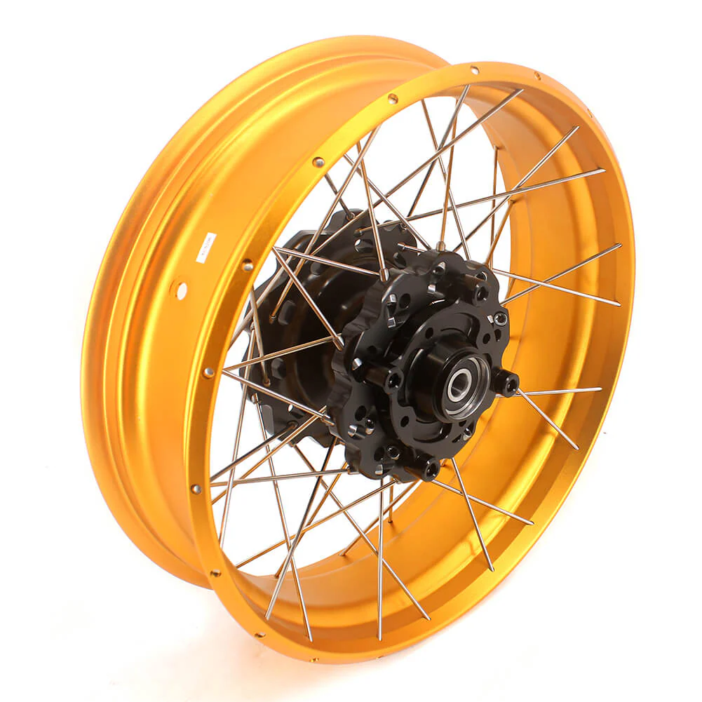 VMX-Racing Fit Honda CB500X 2022-2025 Tubeless 2.5*19 & 4.25*17 Wheels Rims Gold GLM Rims - Image 4