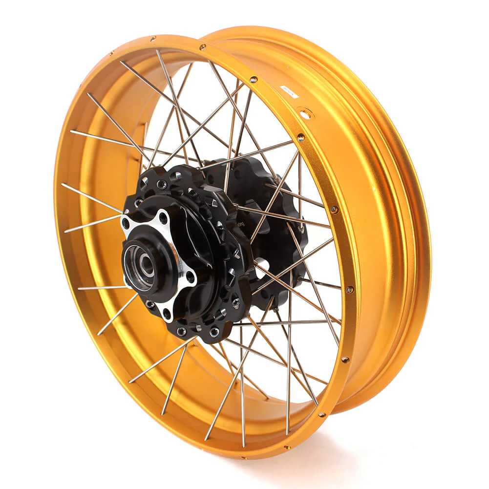 VMX-Racing Fit Honda CB500X 2022-2025 Tubeless 2.5*19 & 4.25*17 Wheels Rims Gold GLM Rims - Image 5