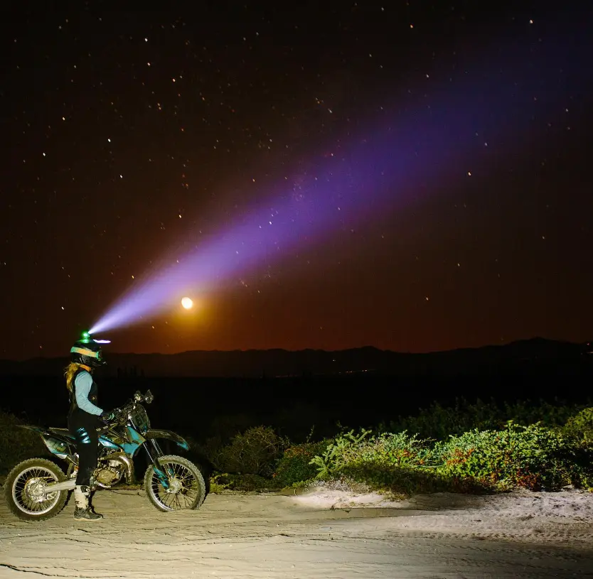 Voyager Dirt Bike Helmet Light Kit by Oxbow - Battery Powered Dirt Bike Helmet Light - Image 3