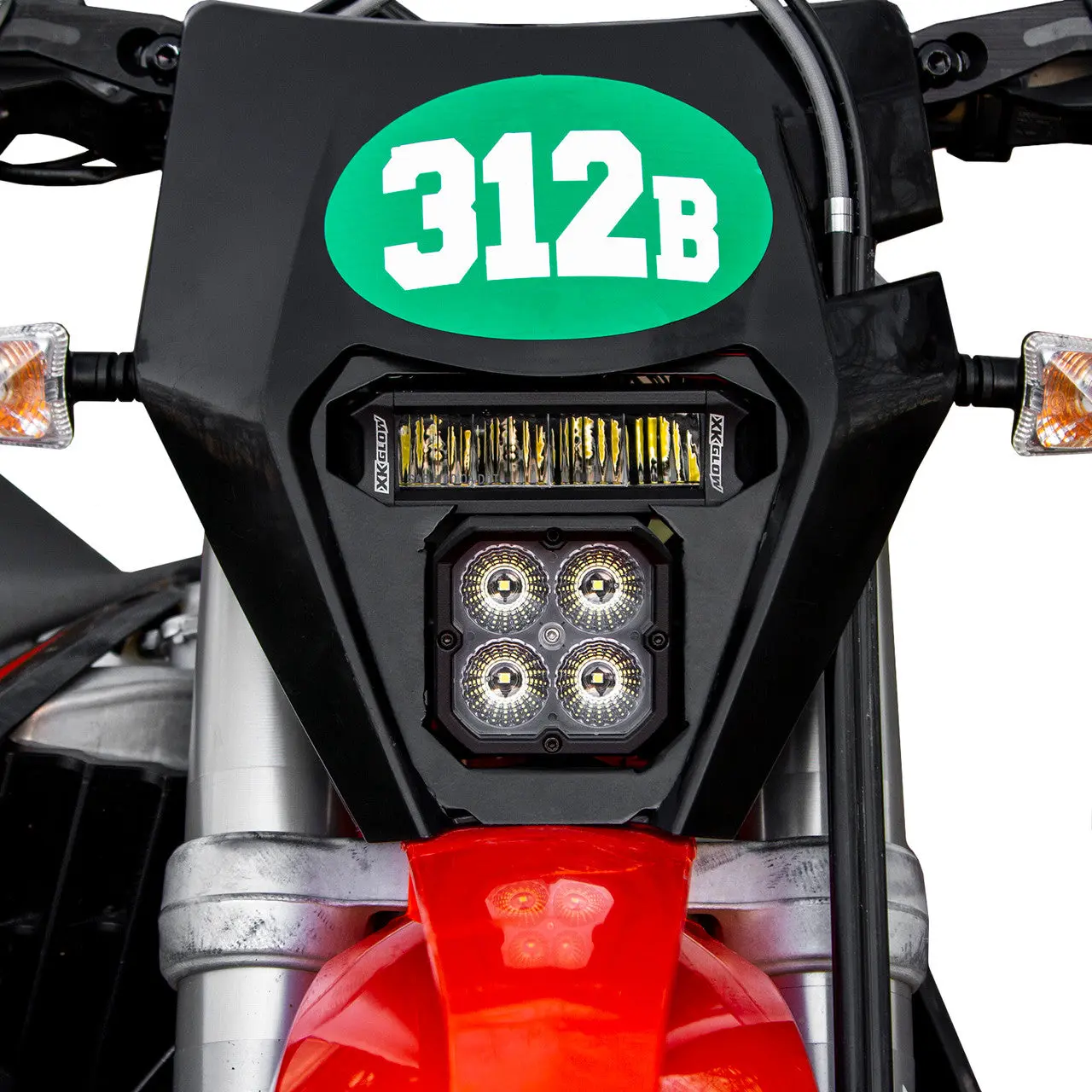 XK Glow KTM Headlight Upgrade Kit - 2017 - 2023 - KTM - 150 XC-W, 200 XC-W, 250 EXC, 250 EXC-F, 250 XC-W TPi, 350 EXC-F, 450 EXC-F, 500 EXC-F Six Days - Image 2