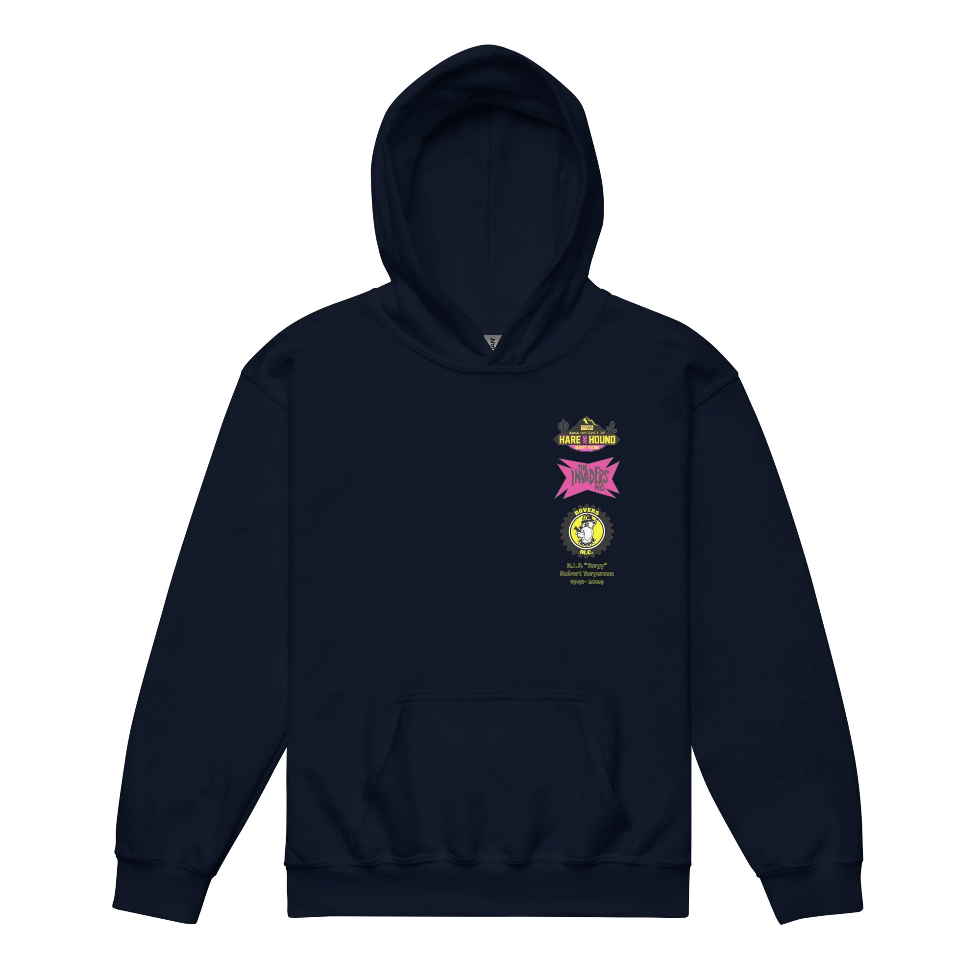 Youth 2024 Alien Dawg Run - Rovers MC & Invaders MC Hare & Hound Event Hoodie - Image 2