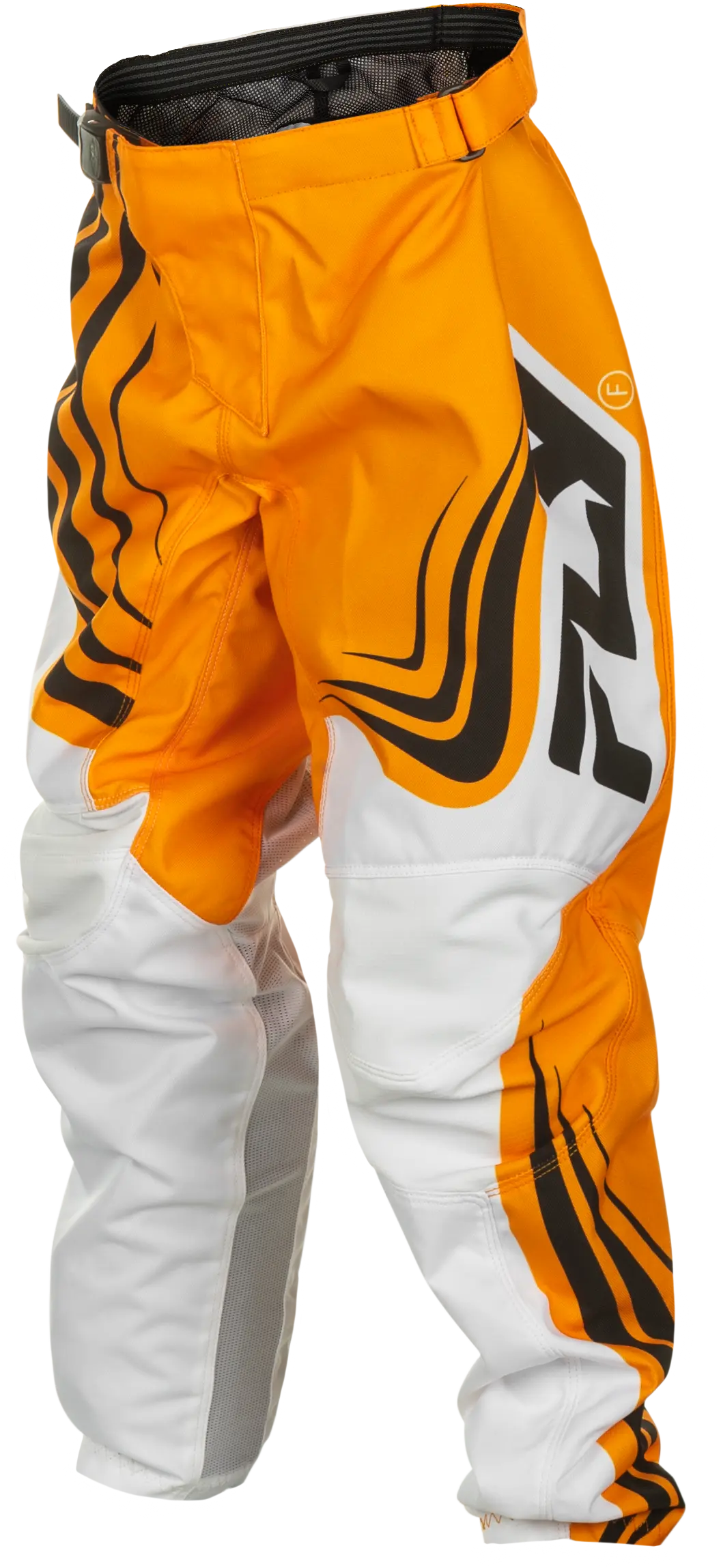 FLY RACING Youth F-16 Yellow/White/Black Pants - Image 4