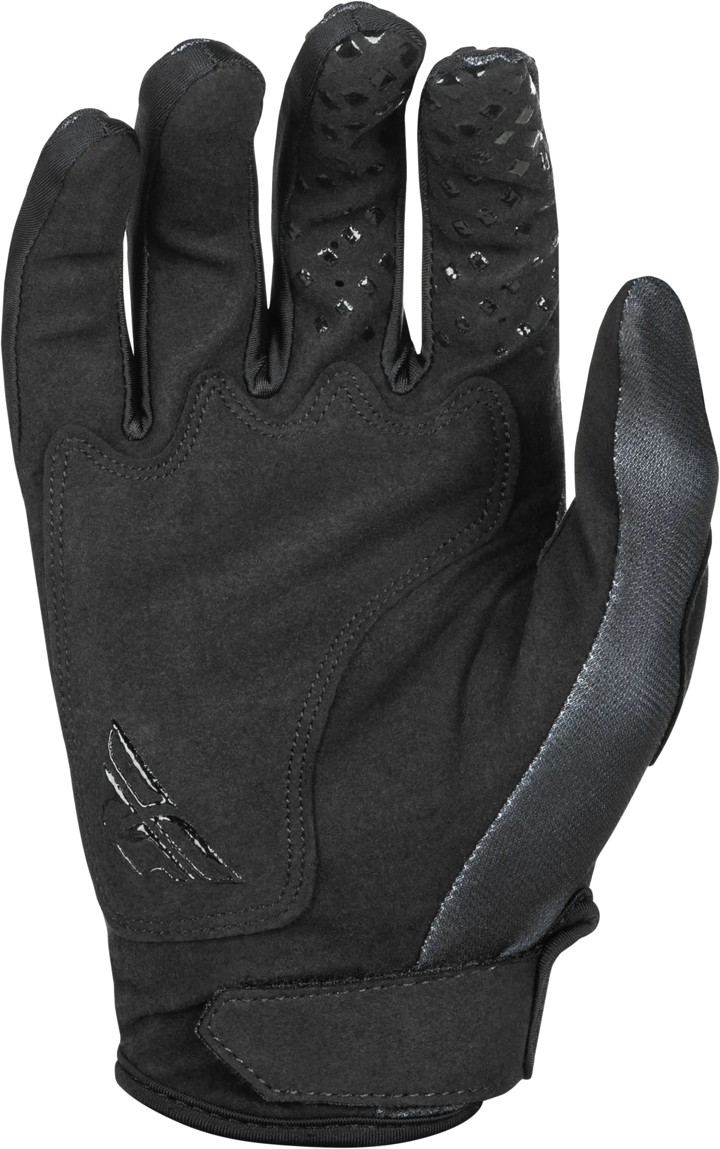 FLY RACING Youth Kinetic Center Black/Gold Gloves - Image 2