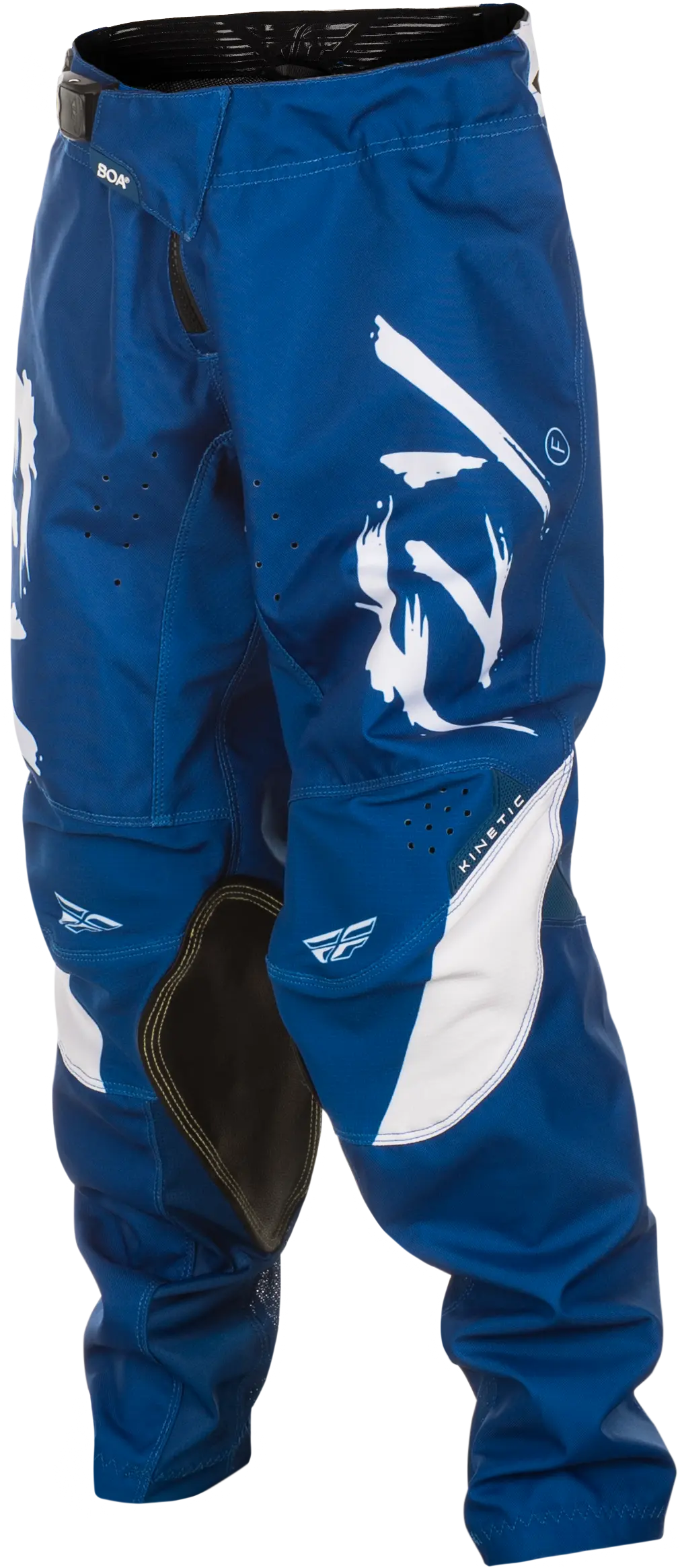 FLY RACING Youth Kinetic Stoke Navy/White Pants - Image 4