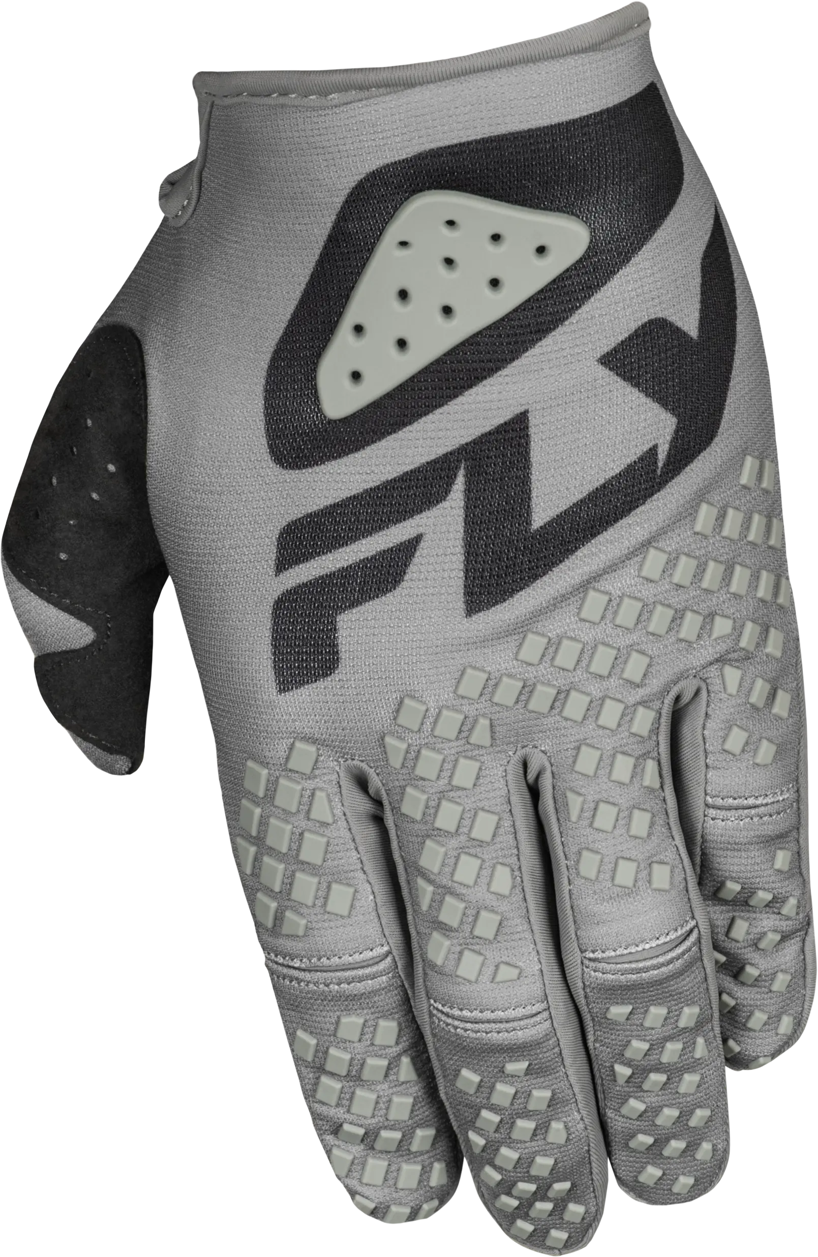 FLY RACING Youth Kinetic Sym Grey/Black Gloves - Image 3