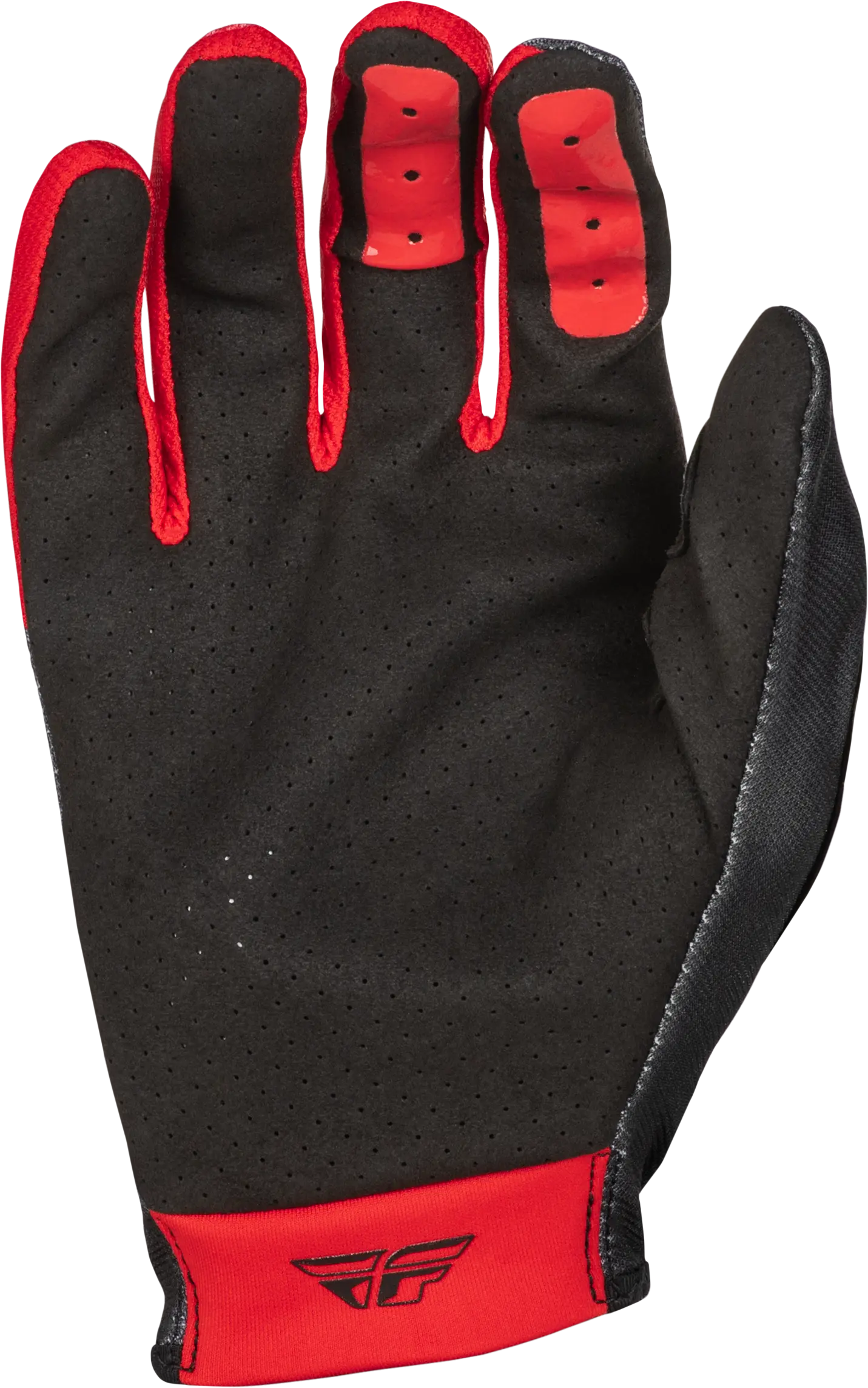 FLY RACING Youth Lite Black/Red Gloves - Image 2