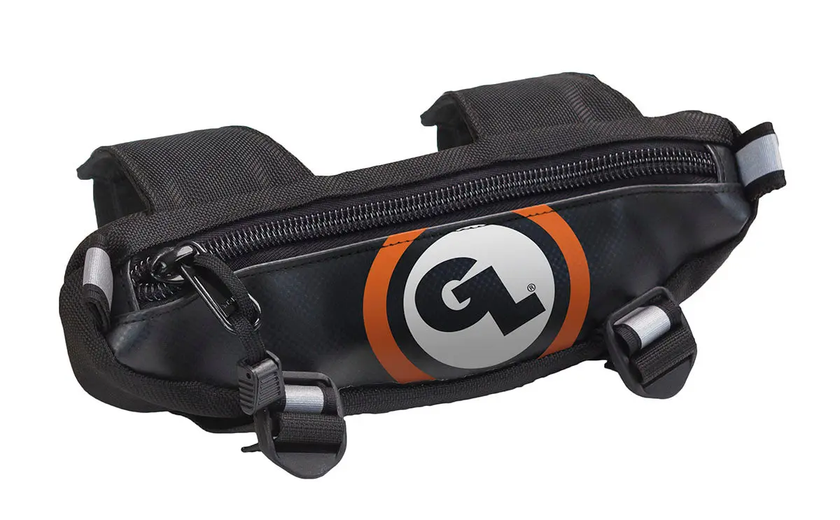 Zigzag Handlebar Bag Black/Orange - Image 3